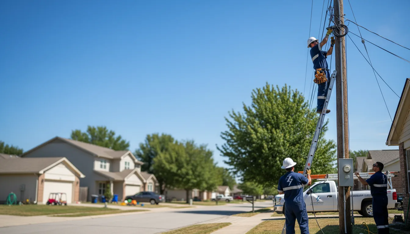 Residential electrician providing installation services in West Bethel, ME
